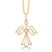 Støvring Design 8kt Guld Engel Vedhæng med Zirkonia 66205962