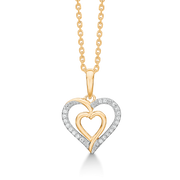 Støvring Design 8kt Guld Hjerte Vedhæng med Zirkonia 66205971