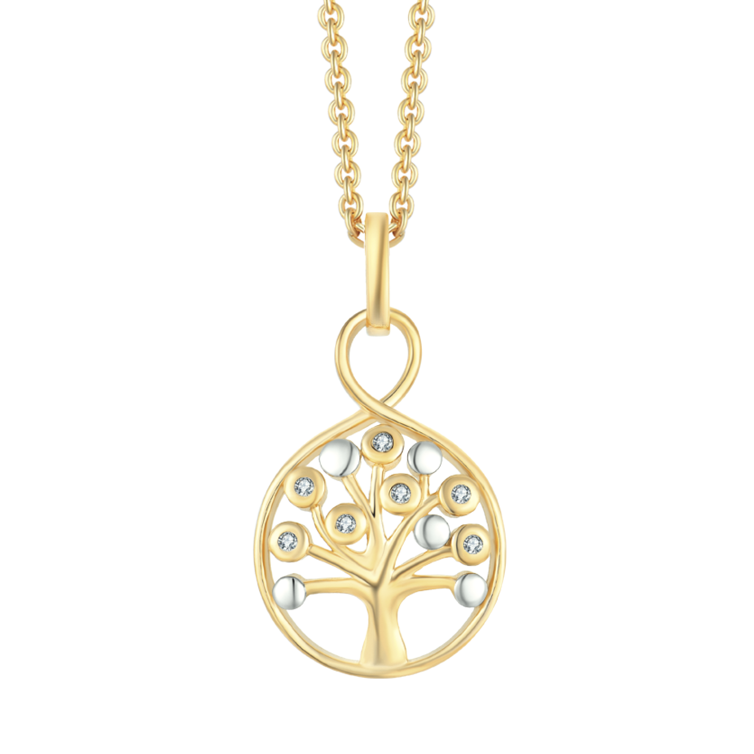 Støvring Design 8kt Guld Livets Træ Vedhæng med Zirkonia 66237957