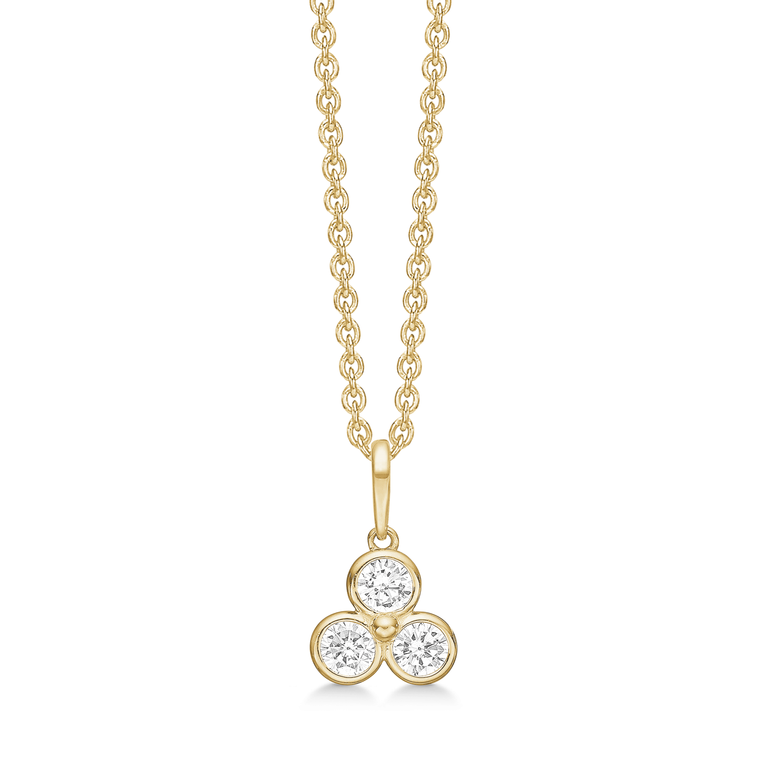 Støvring Design 8kt Guld Vedhæng med 3 Zirkonia 66242047