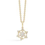 Støvring Design 8kt Guld Snefnug Vedhæng med Zirkonia 66242050