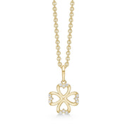Støvring Design 8kt Guld Flower of Hearts Vedhæng med Zirkonia sten 66242055