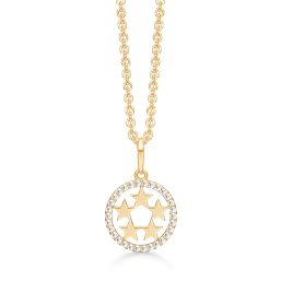 Støvring Design 8kt Guld Vedhæng med Stjerner og Zirkonia 66242057