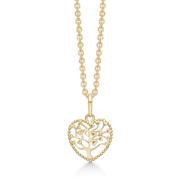 Støvring Design 8kt Guld Hjerte Vedhæng Livets Træ med Hjerteblade 66242778