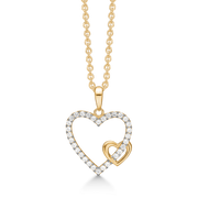 Støvring Design 8kt Guld Hjerte Vedhæng med Zirkonia 66242786