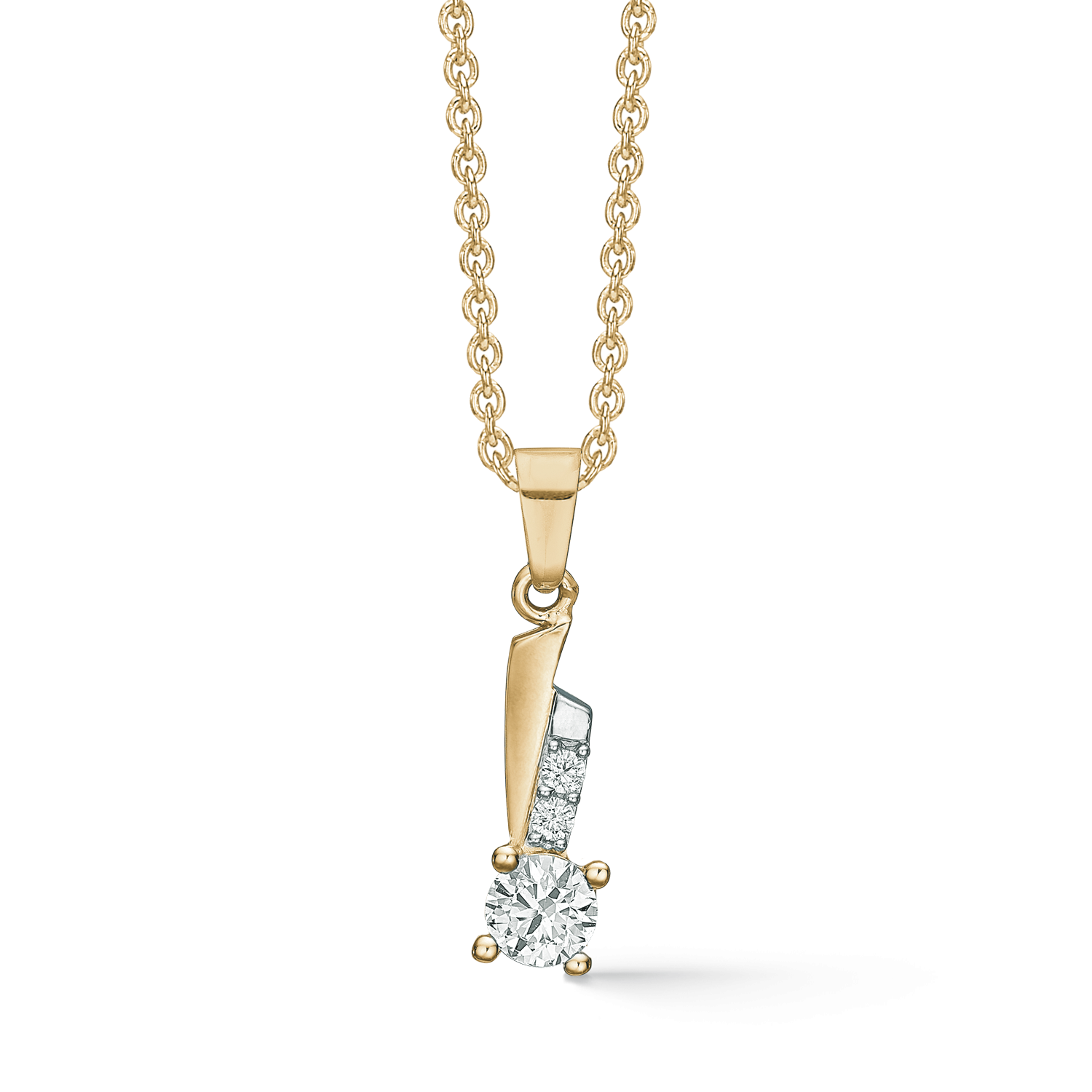 Støvring Design 8kt Guld Vedhæng med Zirkonia 66251004