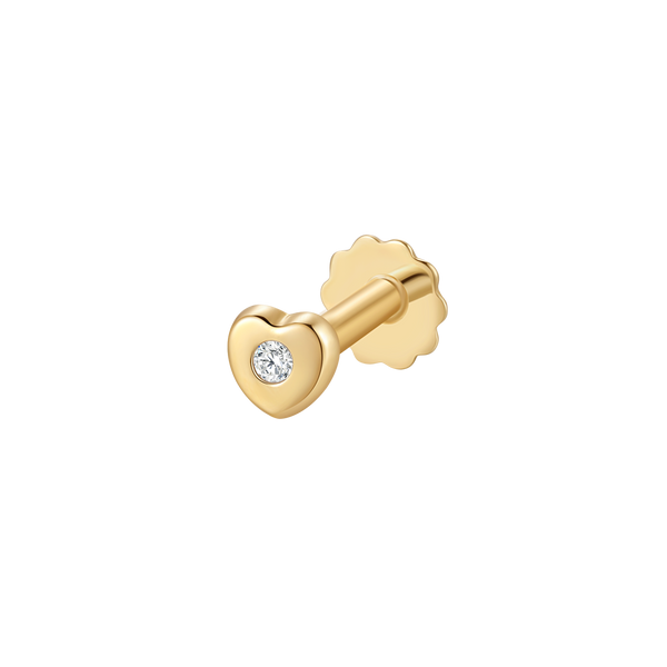 Støvring Desgn 8kt Guld Labret med hjerte 68117505