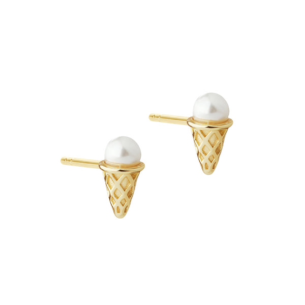 Aqua Dulce Frozen Vanilla ørestik med perle 6927