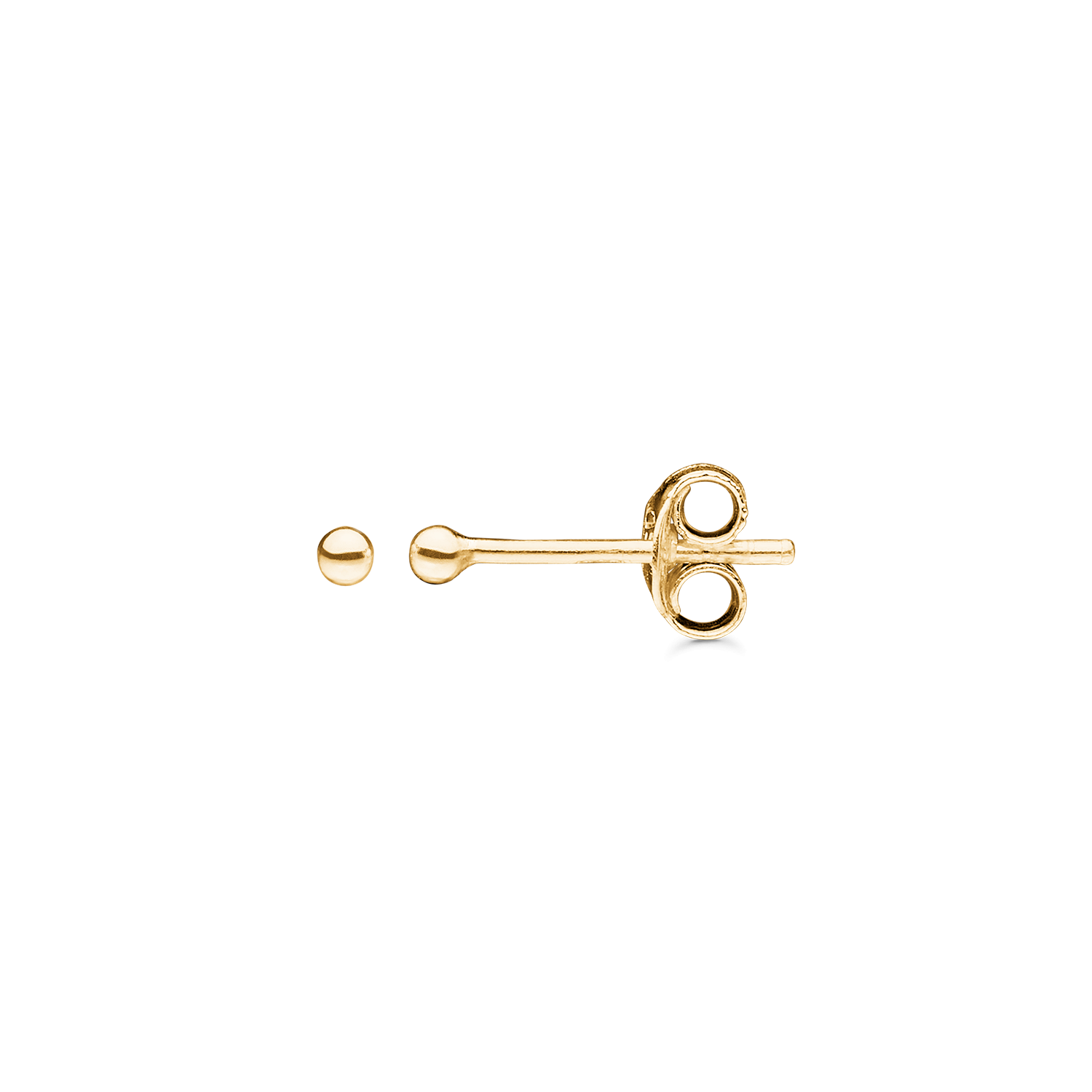 Støvring Design 14kt Guld Kugle Ørestik 2mm 70002