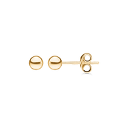 Støvring design 14kt guld ørestikker med 4mm kugle 70004