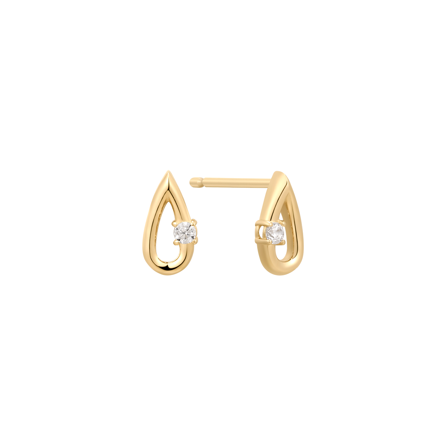 Støvring Design 14kt Guld Ørestik med Zirkonia 70117617