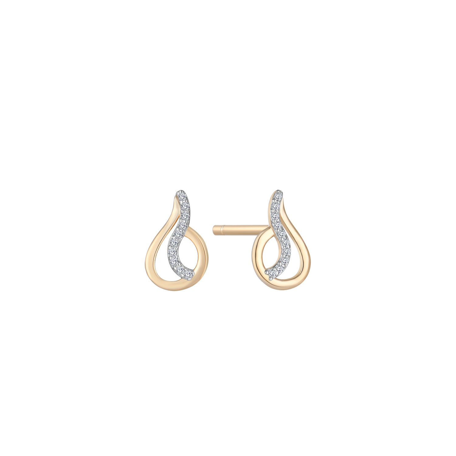 Støvring Design 14kt Guld Ørestik med Zirkonia 70117679