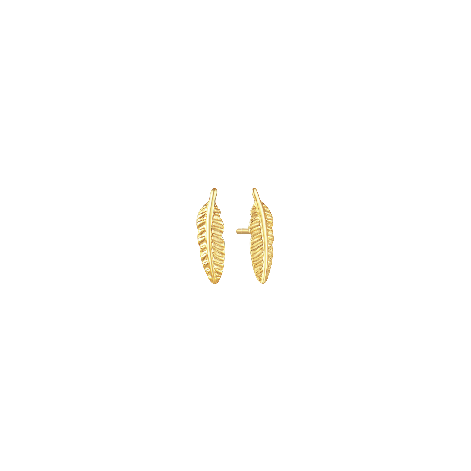 Støvring Design 8kt Guld Blad Ørestik 70117691