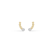 Støvring design 14kt Guld Buet Ørestik med Zirkonia 70117693