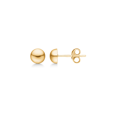 Støvring Design 14kt Guld Halvkugle Ørestik 6mm 70117706