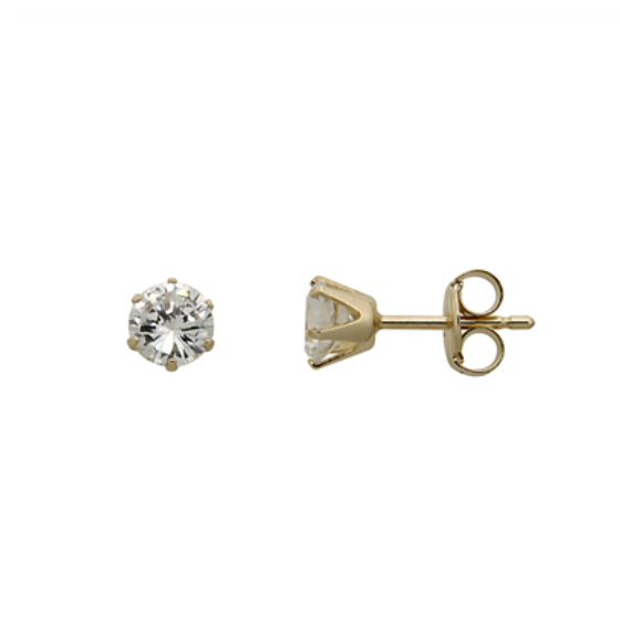 Støvring Design 14kt Guld Ørestik med 4mm Zirkonia 70117884