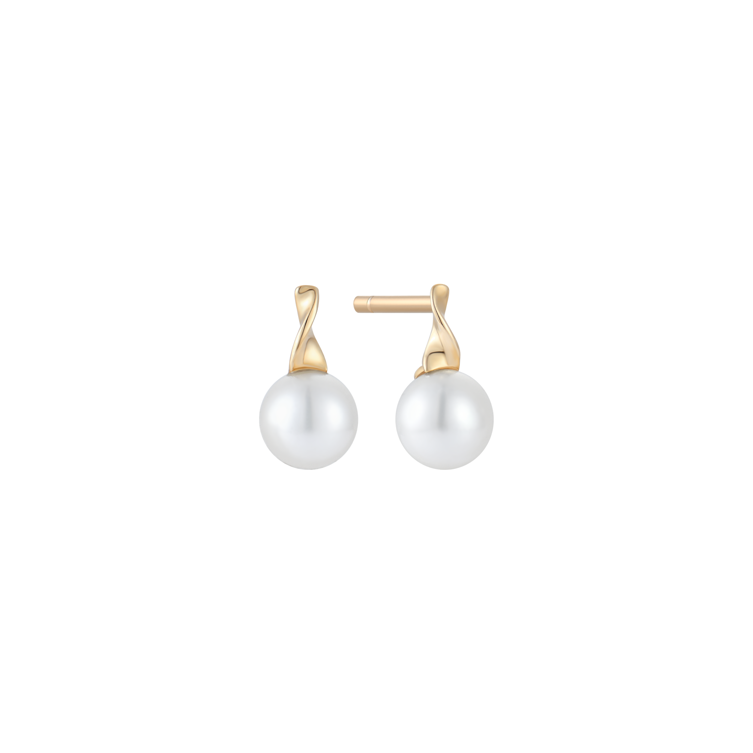 Støvring Design 14kt Guld Ørestik med Perle 70232024