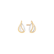 Støvring Design 14kt Ørestik i 2 farvet Guld 70237050