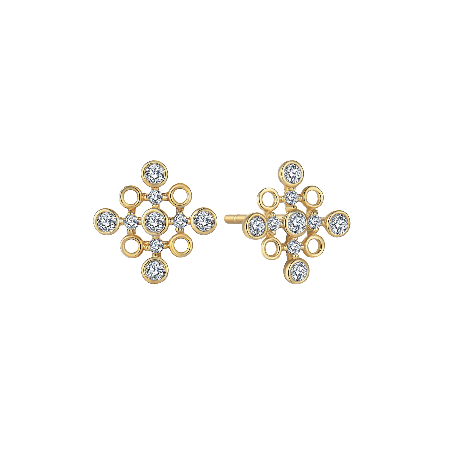 Støvring Design 14kt Constallation Ørestikker med Zirkonia  70242529