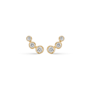 Støvring Design 14kt. Guld Ørestikker med Zirkonia 70242871
