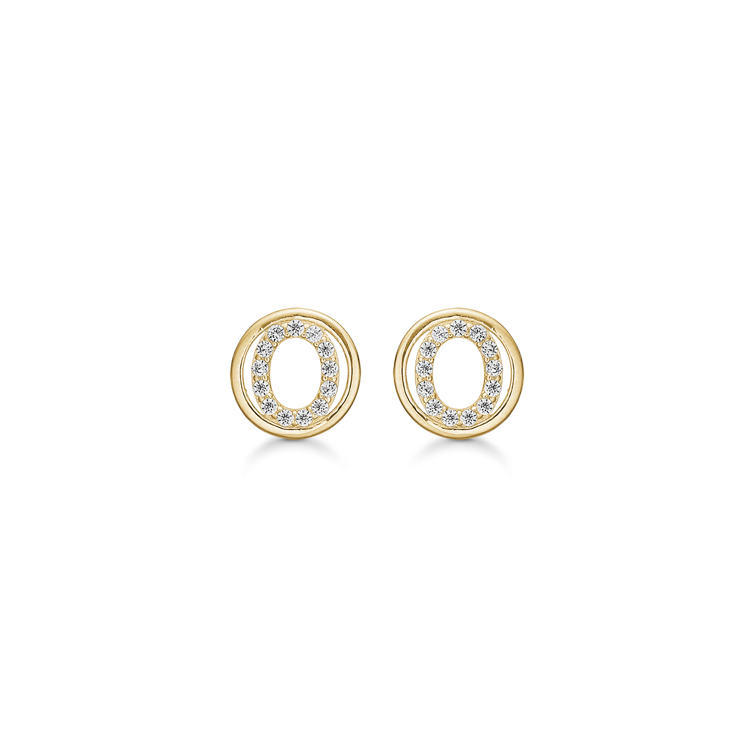 Støvring Design 14kt Guld Ørestik med Zirkonia 70242893