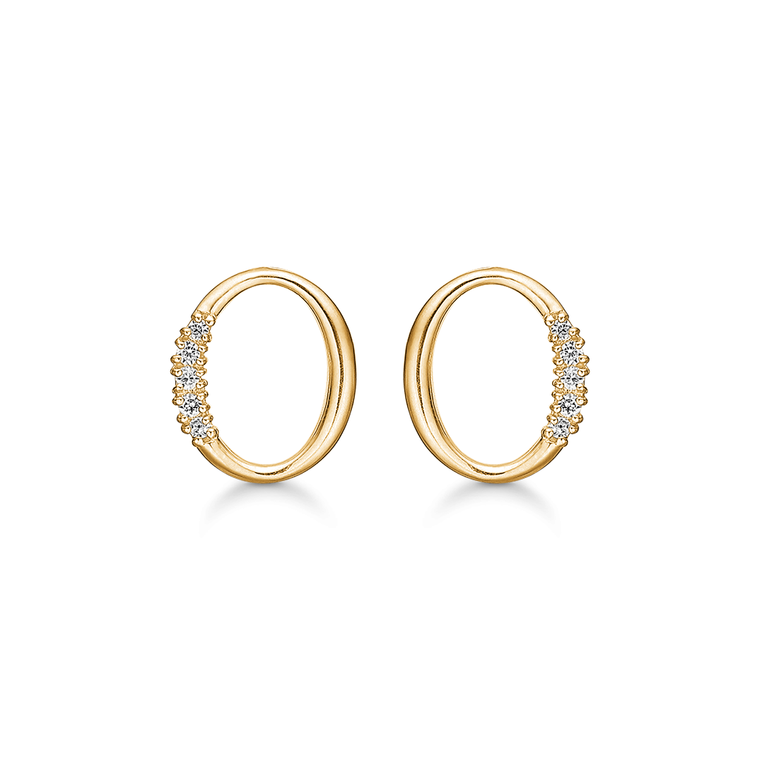 Støvring Design 14kt Guld Ørestik med Zirkonia 70242901