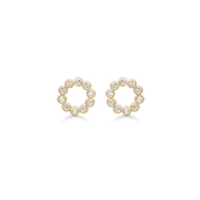 Støvring Design 14kt Guld Cirkel ørestik med Zirkonia 70242925