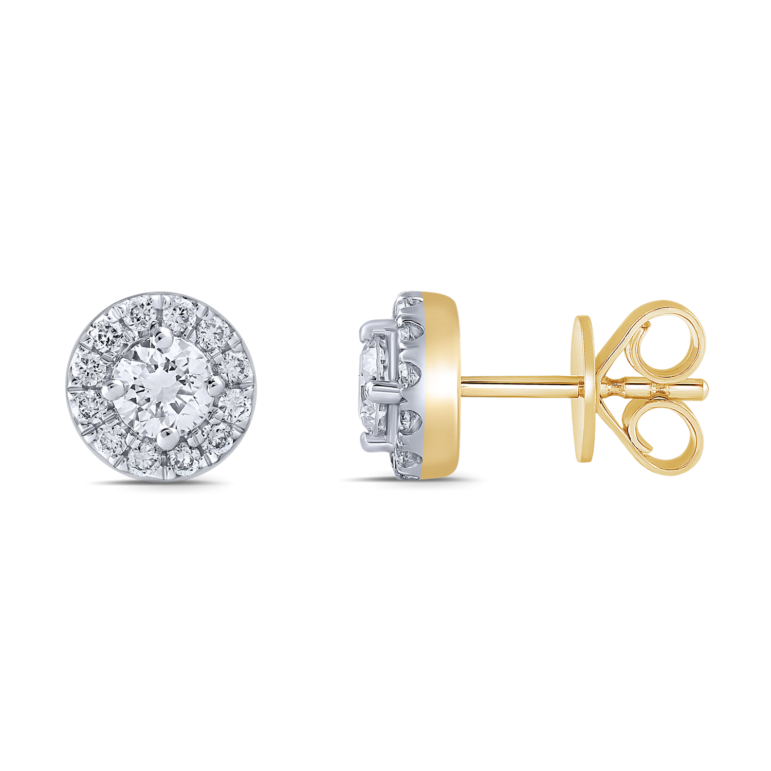 Støvring Design 14kt Gulds Ørestikker med i alt 0,34ct Diamanter 70257025