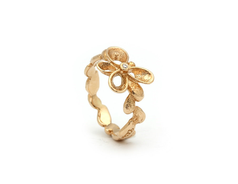 Per Borup Lille Violina Ring 14kt Guld med 0,01ct Brilliant 720RX