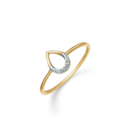Støvring Design 14kt Guld og Hvidgulds Ring med Brillanter 72205045