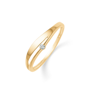 Støvring Design 14kt Guld Ring med Brillant 72245033