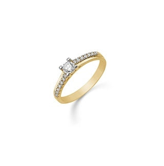 Støvring Design 14kt Guld og Hvidgulds Ring med Zirkonia 72251983