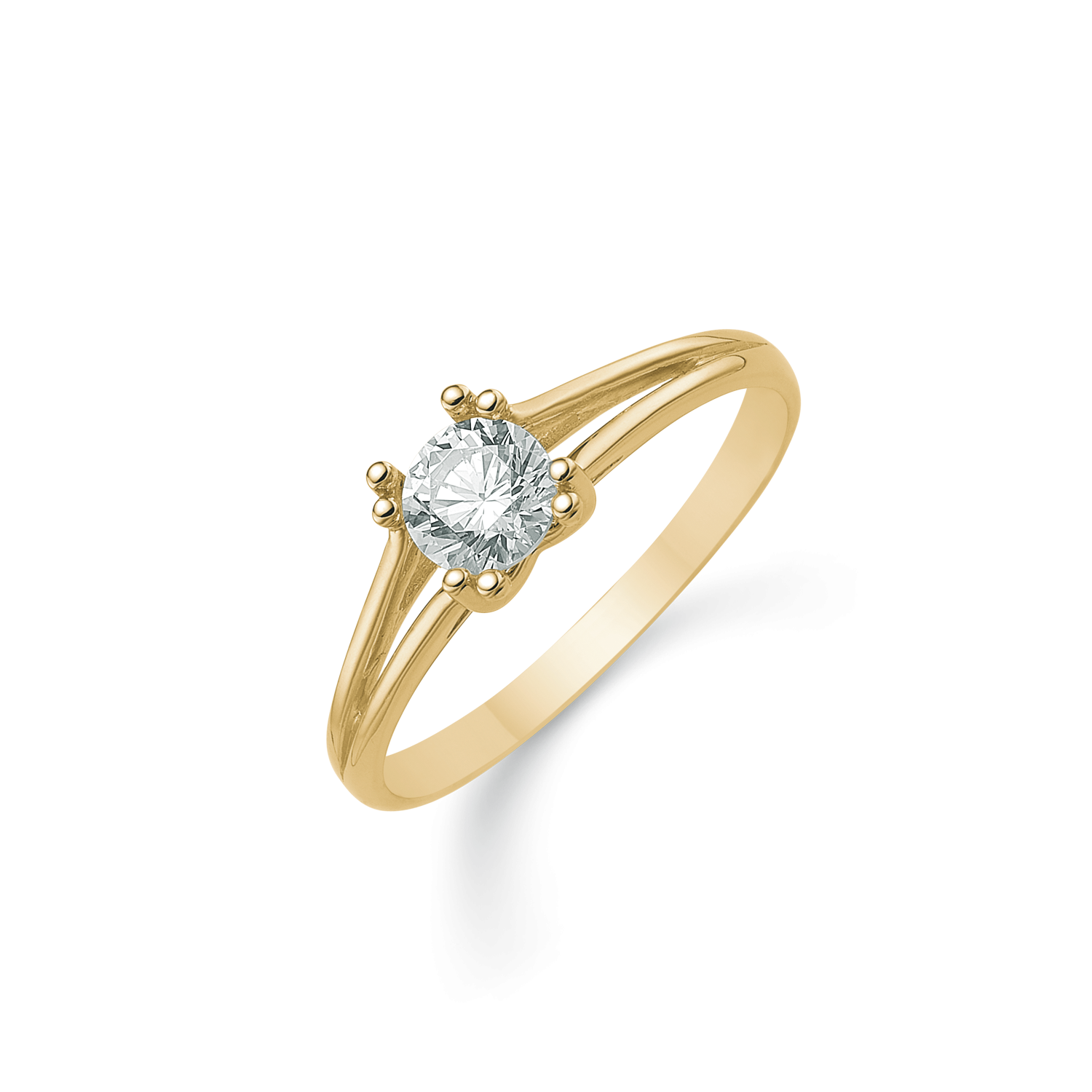 Støvring Design 14kt Guld Ring med Zirkonia 72251986
