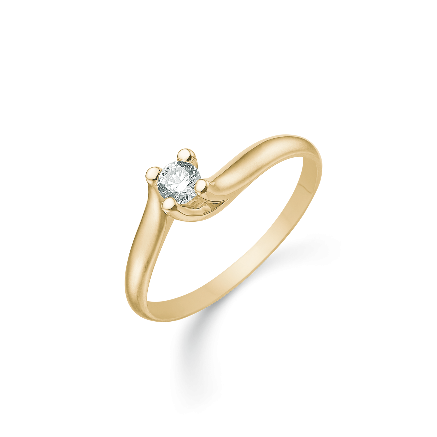 Støvring Design 14kt Guld Ring med Zirkonia 72251988