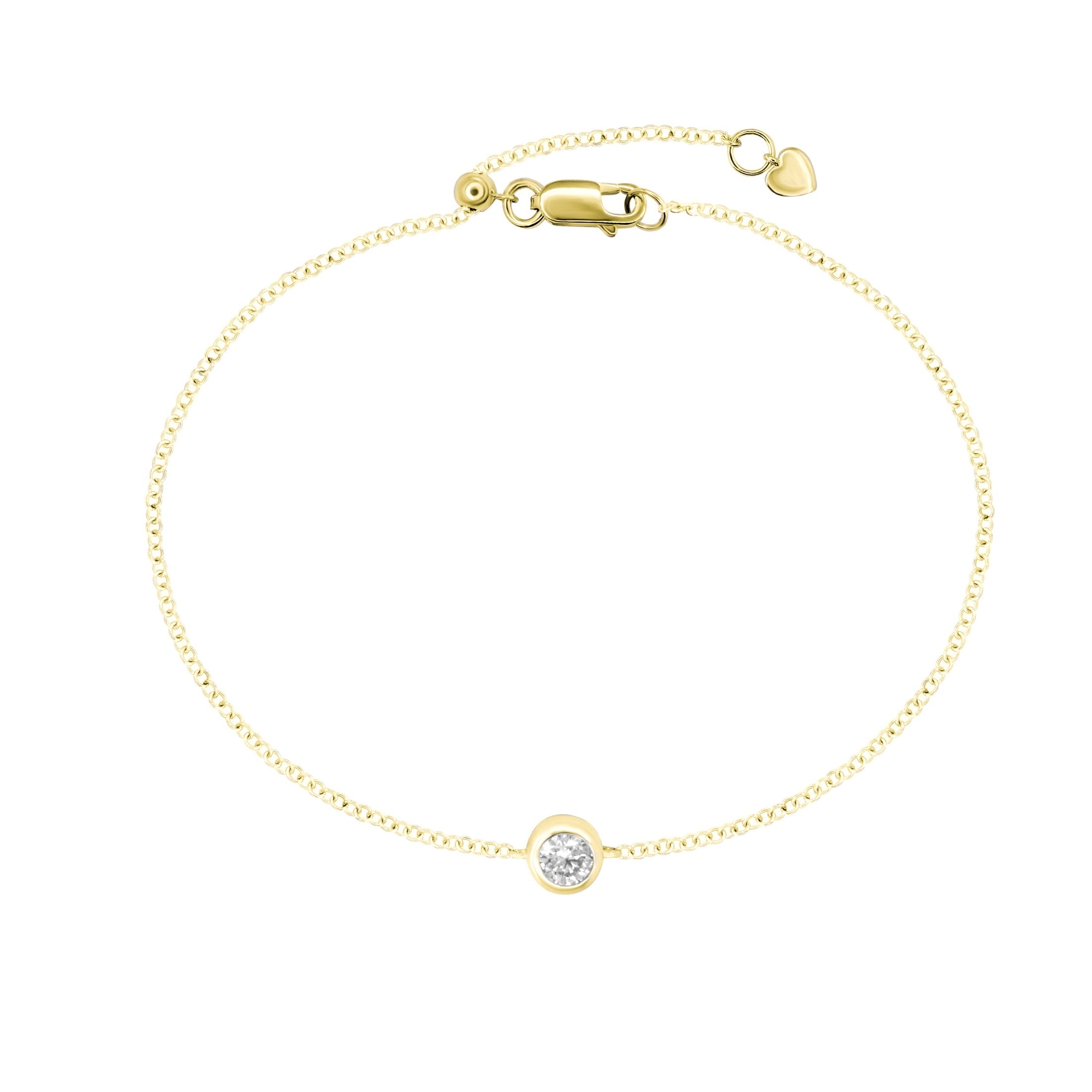 Bidstrup 18kt Guld Armbånd med 0,10ct Diamant