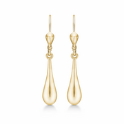 Støvring Design 14kt Guld Ørehæng med Lukket Dråbe 73166958