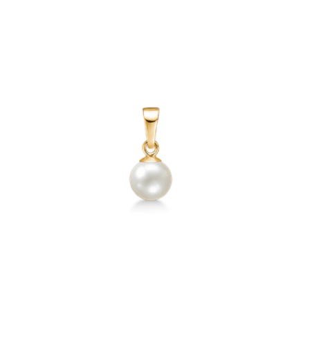 Støvring Design 14kt Guld Vedhæng med 6mm Ferskvandsperle 74015
