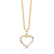 Støvring Design 14kt Guld Hjerte Vedhæng med Brillant 76232998