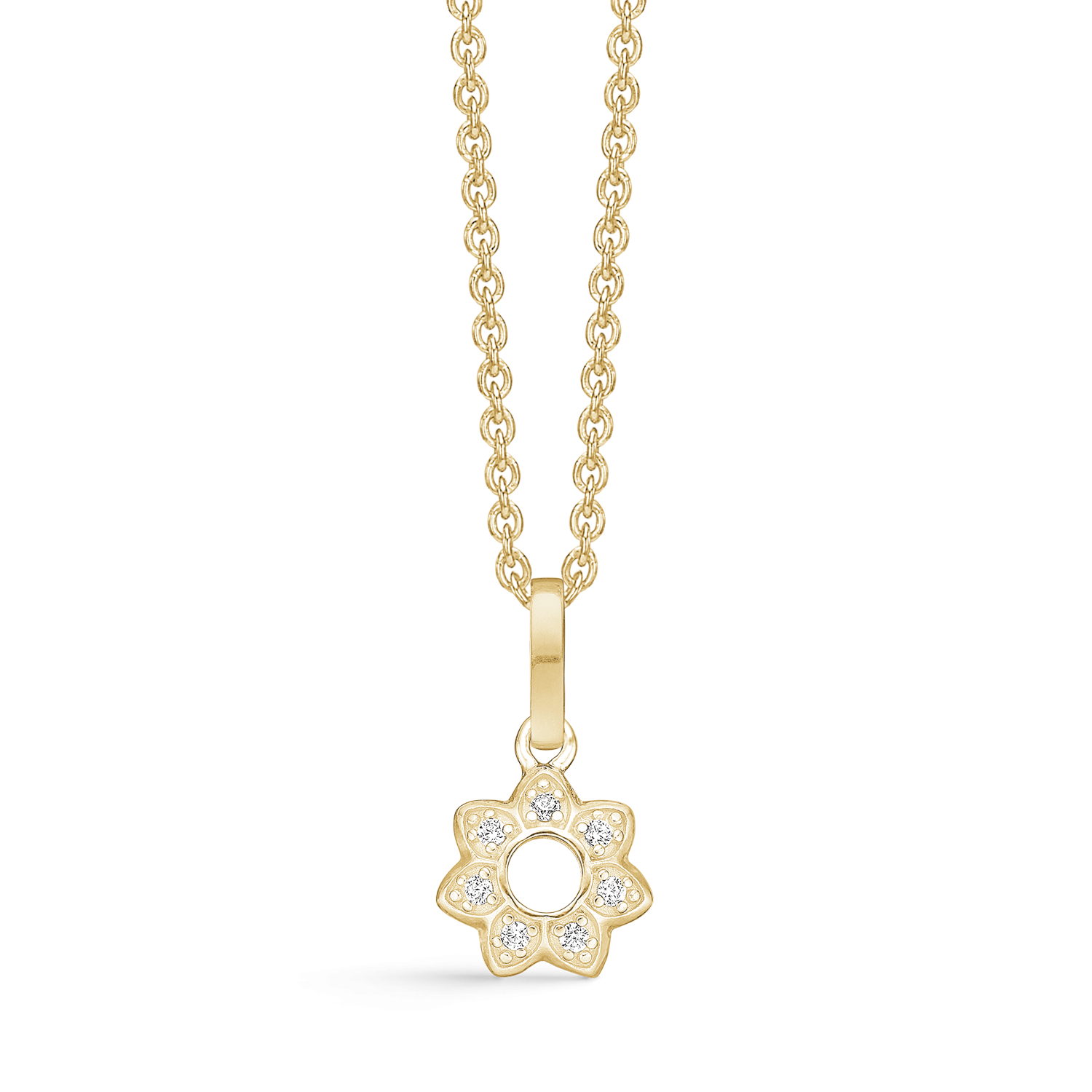 Støvring Design 14kt Guld Vedhæng med Zirkonia 76237044