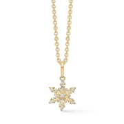 Støvring Design 14kt Guld Snefnug Vedhæng med Zirkonia 76242065