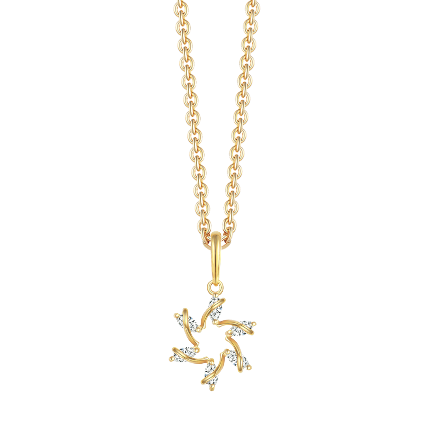 Støvring Design 14kt Guld Stjerne Vedhæng med Zirkonia 76242071