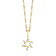 Støvring Design 14kt Guld Stjerne Vedhæng med Zirkonia 76242071