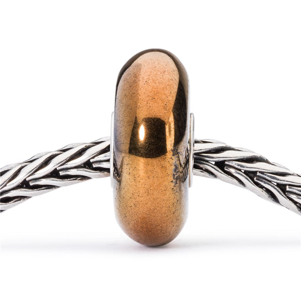 Trollbeads/Troldekugler Gul Hematit kugle TSTBE-10008
