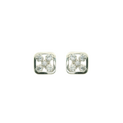 Støvring Design 14kt Hvidgulds ørestikker med zirkonia 80117771