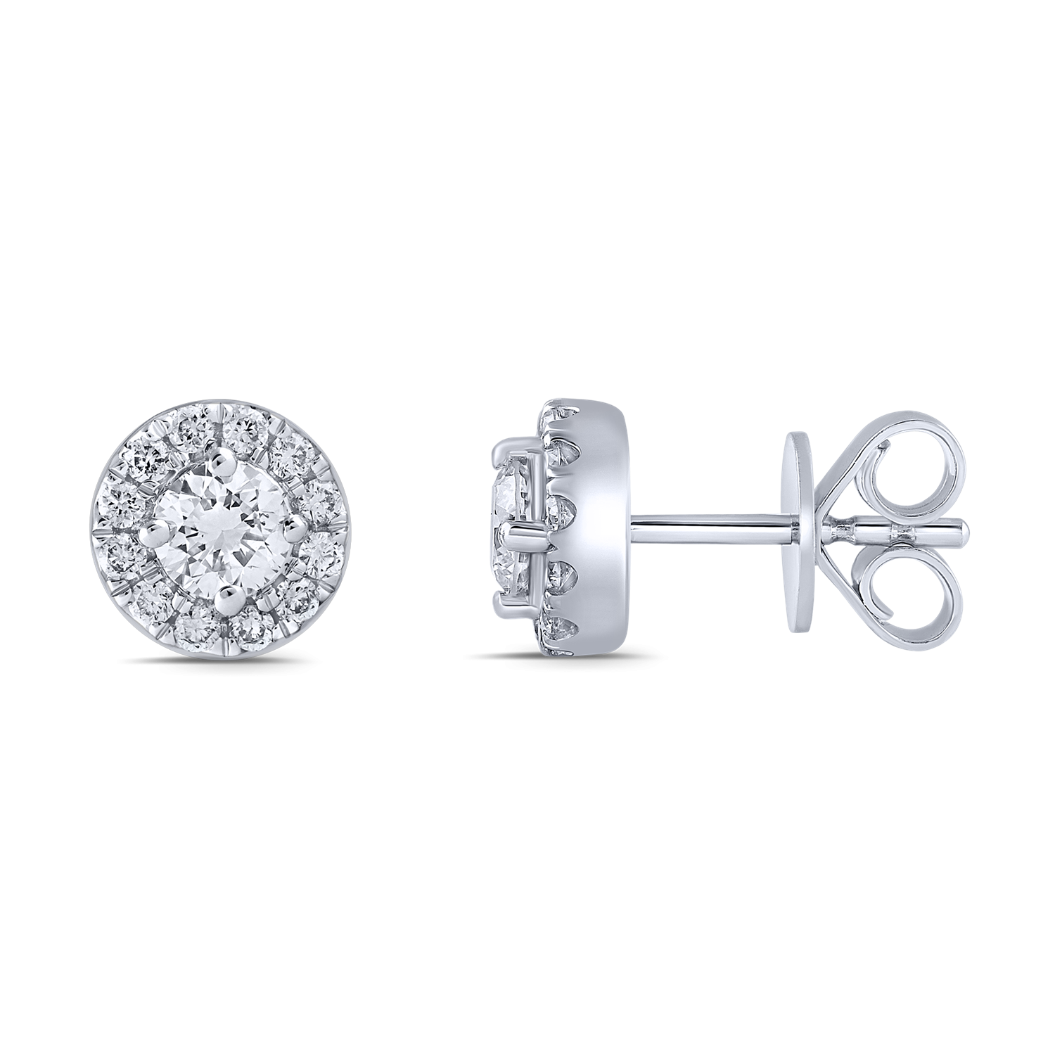 Støvring Design 14kt Hvidgulds Ørestikker med i alt 0,34ct Diamanter 80257025