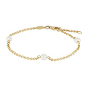 Siersbøl 8kt Guld Armbånd med Ferskvands Perler 80820550300