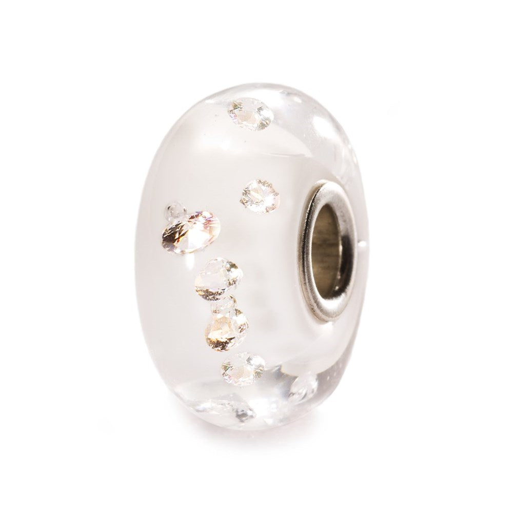 Trollbeads/Troldekugler Hvid universal diamantkugle TGLBE-00028