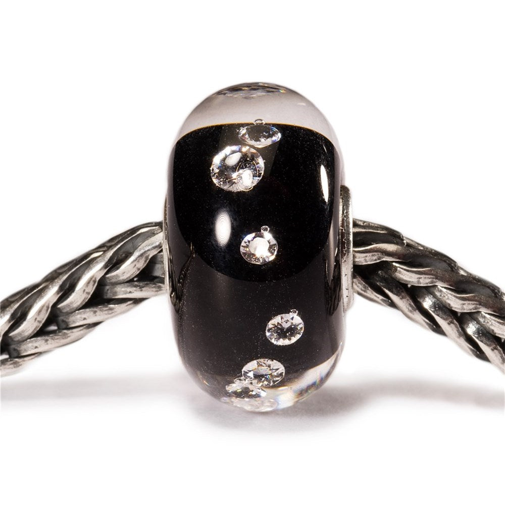 Trollbeads/Troldekugler Sort diamantkugle TGLBE-00070