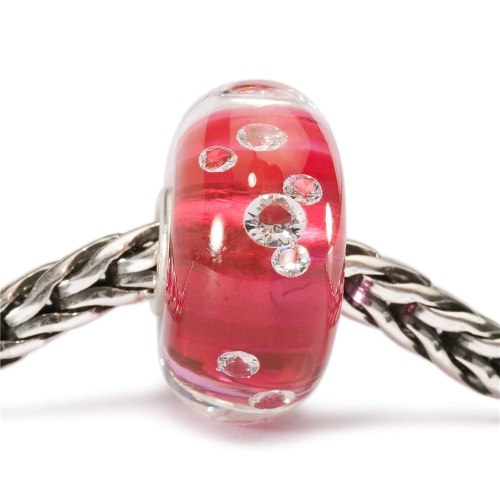 Trollbeads/Troldekugler Pink universal diamantkugle TGLBE-00034