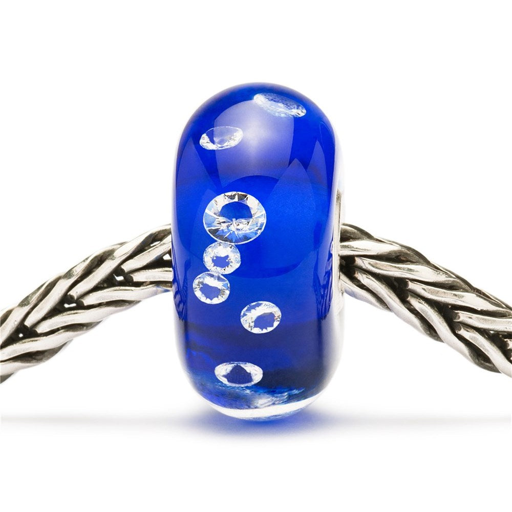 Trollbeads/Troldekugler Blå diamantkugle TGLBE-00027
